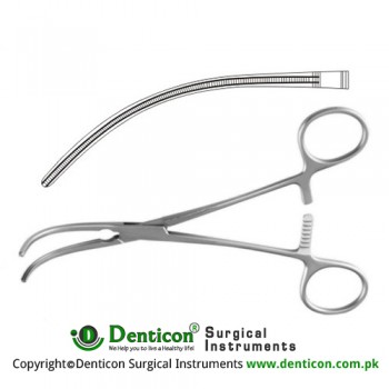 Potts Atrauma Multipurpose Vascular Clamp Curved Stainless Steel, 23 cm - 9"